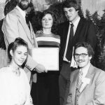 Debora (ralf) Shaw, Robert Tannehill, Toni Carbo Bearman, Ward Shaw, Nolan Pope SIG of the Year, 1980 (SIG/LAN)