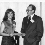 Trudi Bellardo, Wilf Lancaster Lancaster is receiving 1980 Information Science Teacher of the Year Award