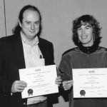 Clifford Lynch, Elizabeth Liddy 1988 Doctoral Forum winners