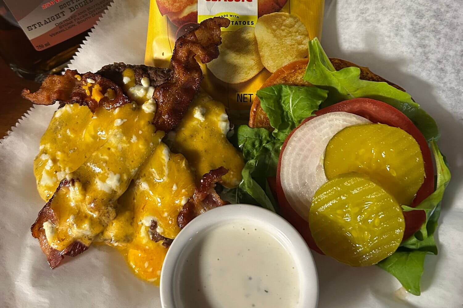 Valiant Vineyards burger
