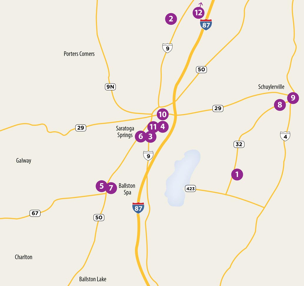 Museum map saratoga county