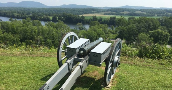 saratoga battefield cannon