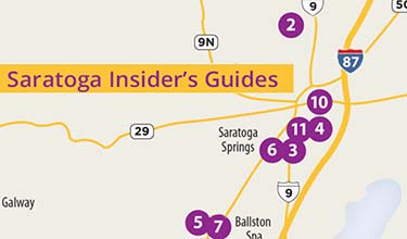 insiders guide map for downtown saratoga