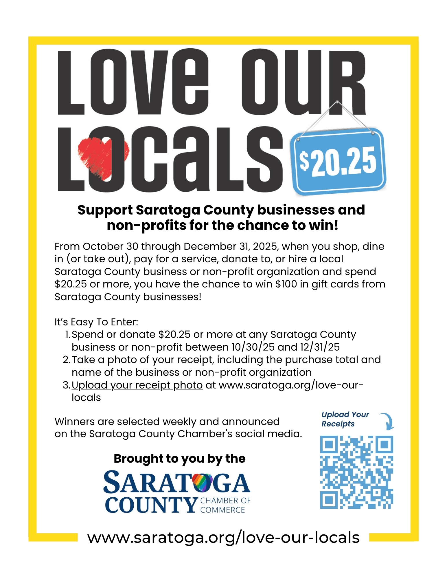 Love Our Locals 2025 Poster Love Our Locals 2025 Poster