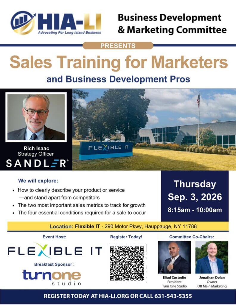 HIA-LI Business Development &amp; Marketing Committee - Flyer - 09-2026
