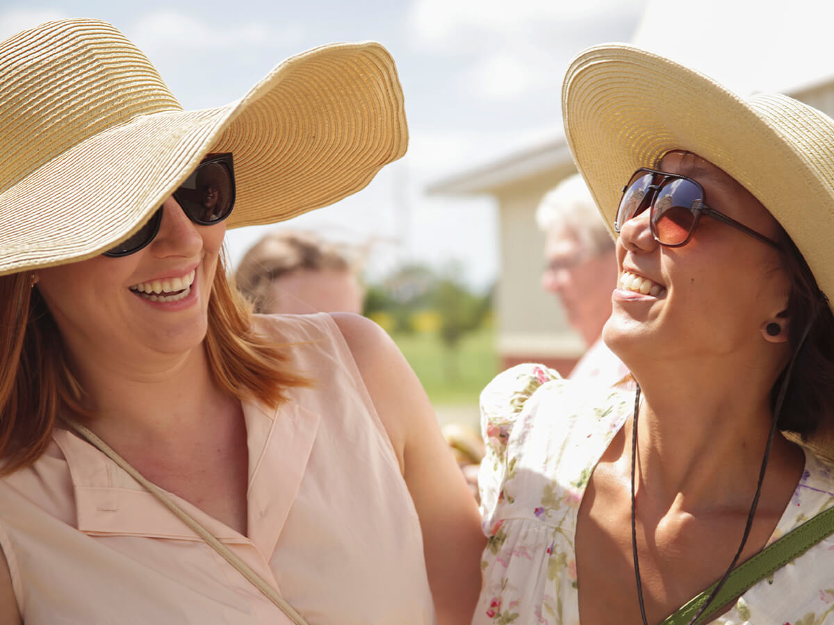 women laughing