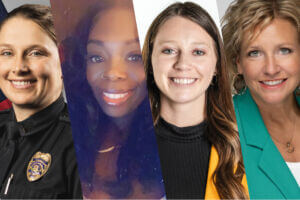 Women Connect Breaking Through speakers, Jesseca White, Shameka Akpofure, Sara Hand, and Jodi Tollefson