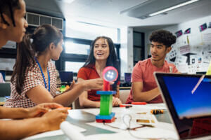 Students participating in work-based learning