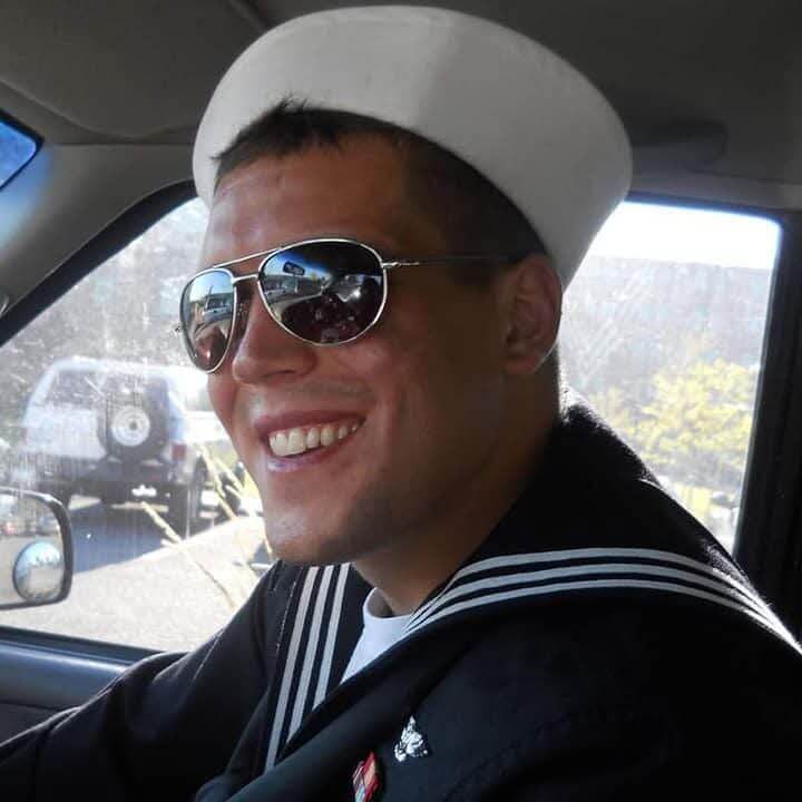 Josh Seley, Owner of Deckplate Diesel, during his time in the Navy.