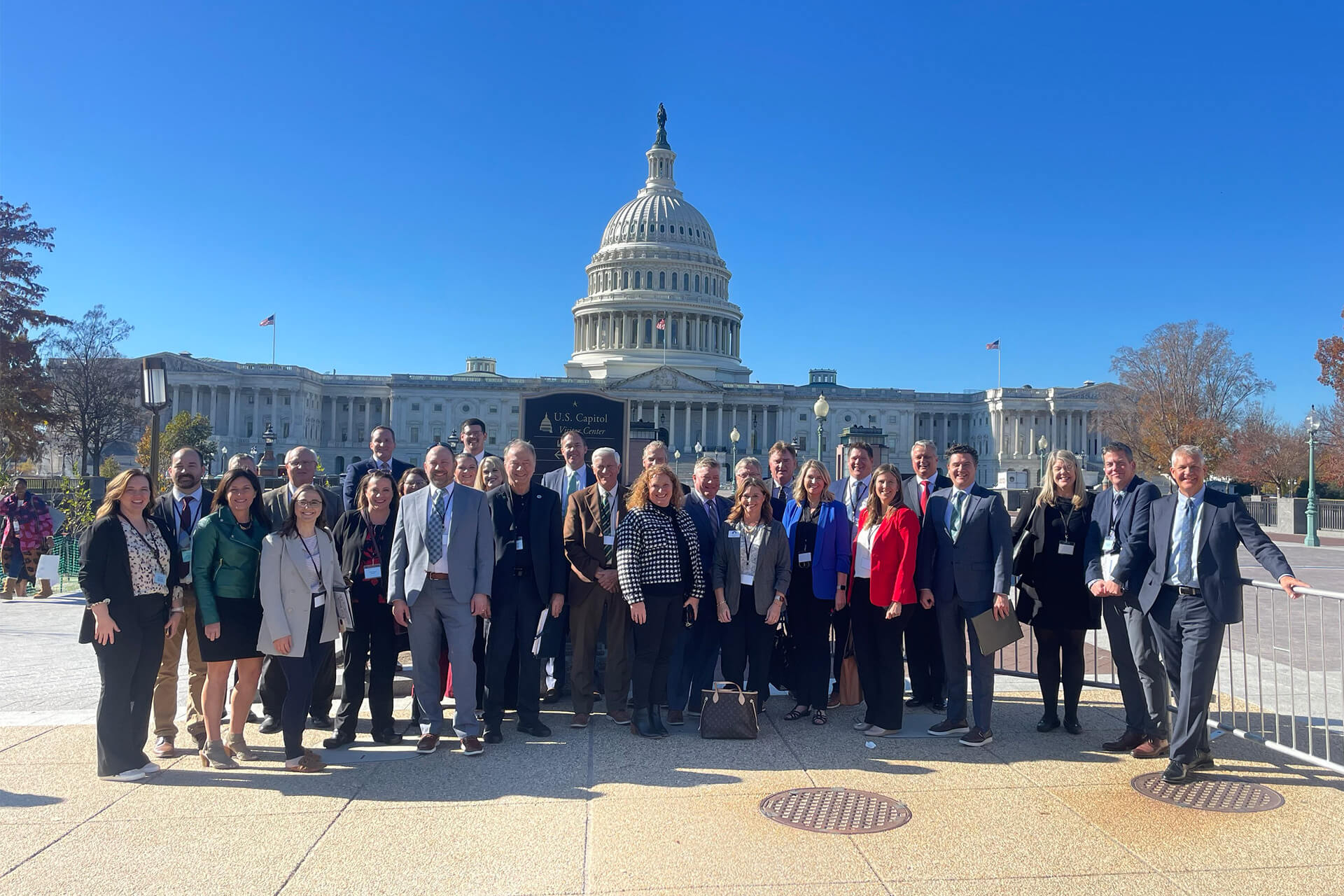 5-6-25_BlogHeader-DC Group of business leaders in Washington, D.C., at the 2023 Fly-In.