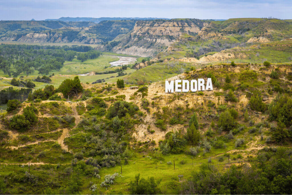 Scenic view of Medora, North Dakota - location of The Chamber's East Meets West Tour 2025