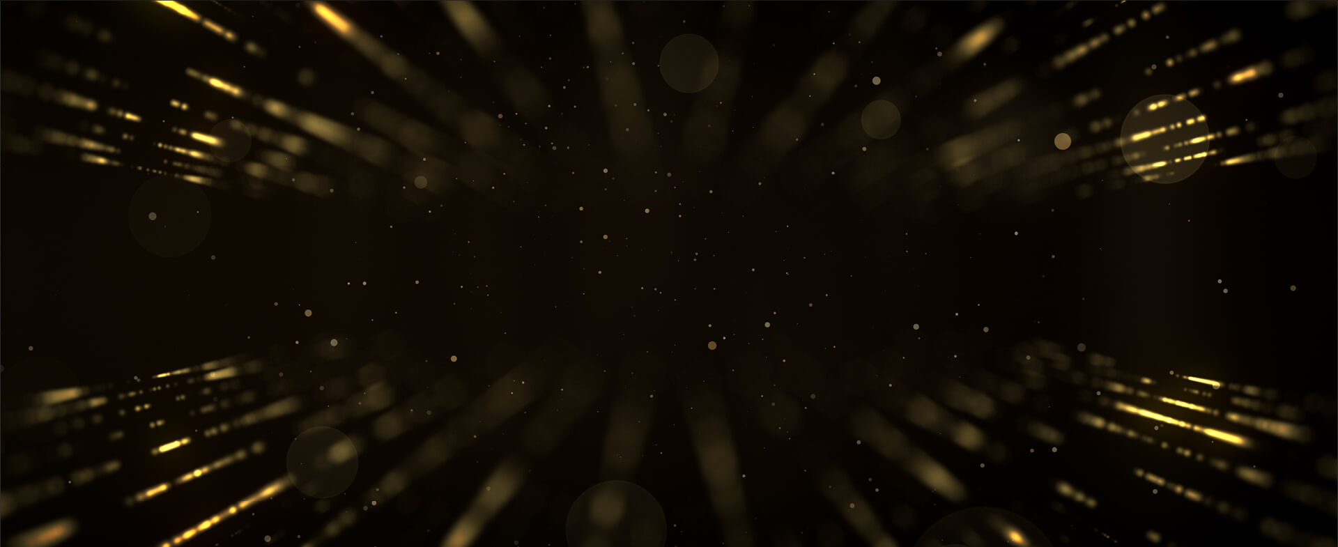 The Awards backdrop - black with gold flares