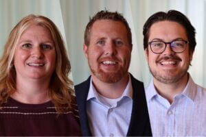 2026 Leadership FMWF Class participants Gail Jacobson, Anthony Sommerfeld, Charlie Perhus