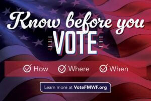 Know before you vote graphic