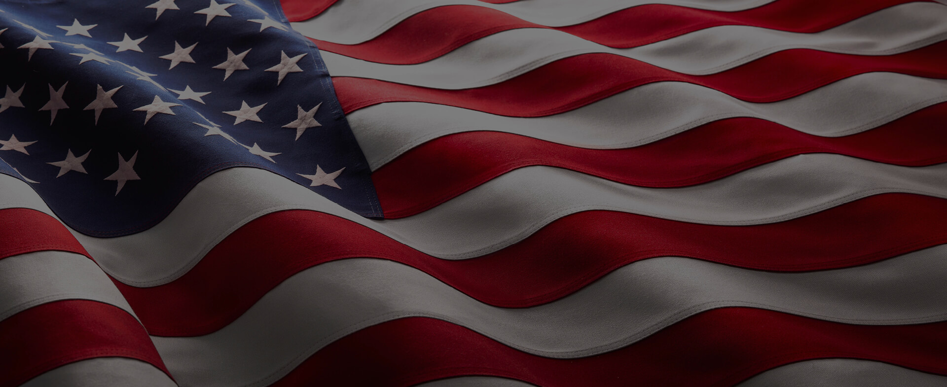 VoteFMWF web banner - American flag with dark overlay