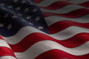 VoteFMWF blog image - American flag with dark overlay
