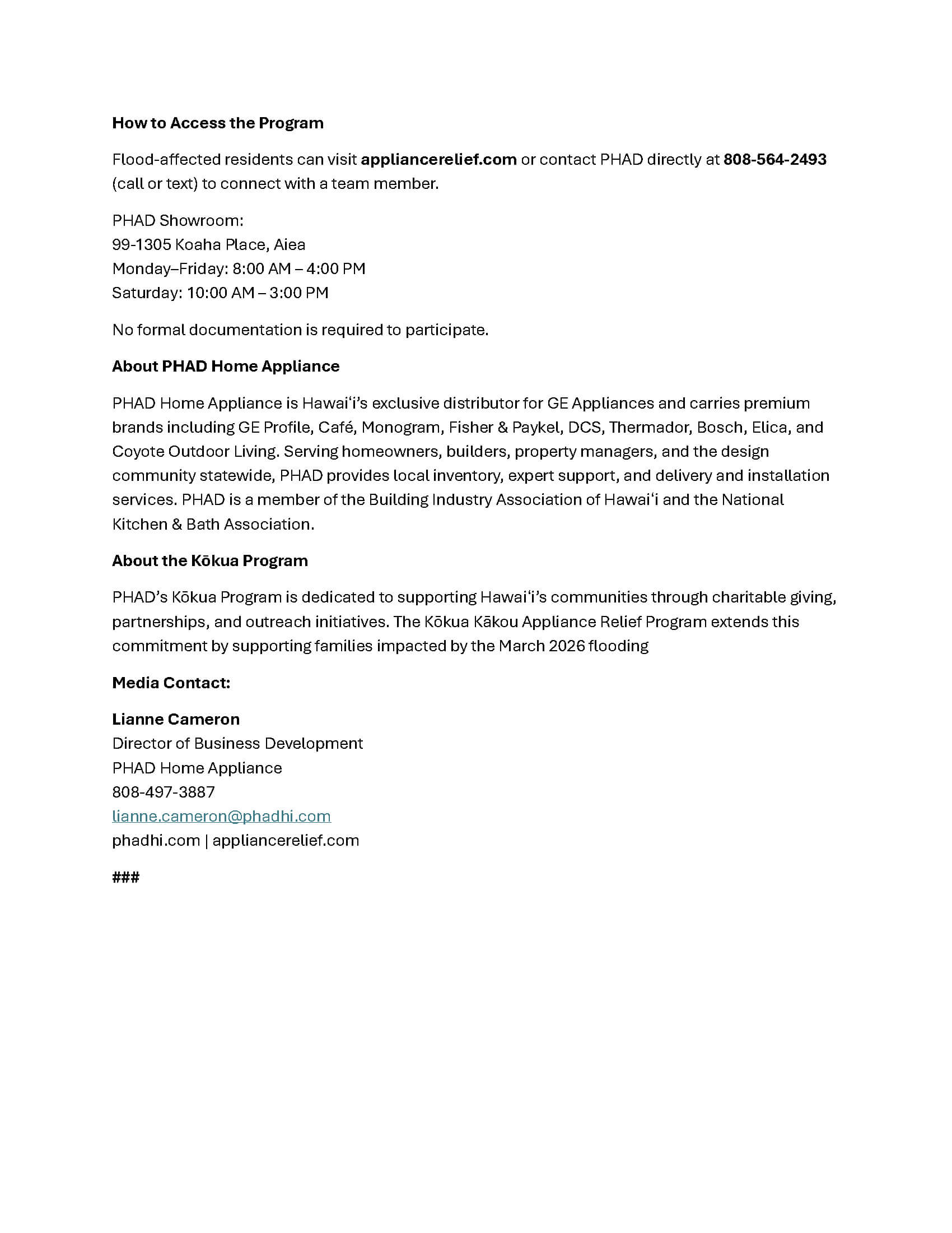 PHAD_ Kōkua Kākou Appliance Relief _Press Relief_Page_2