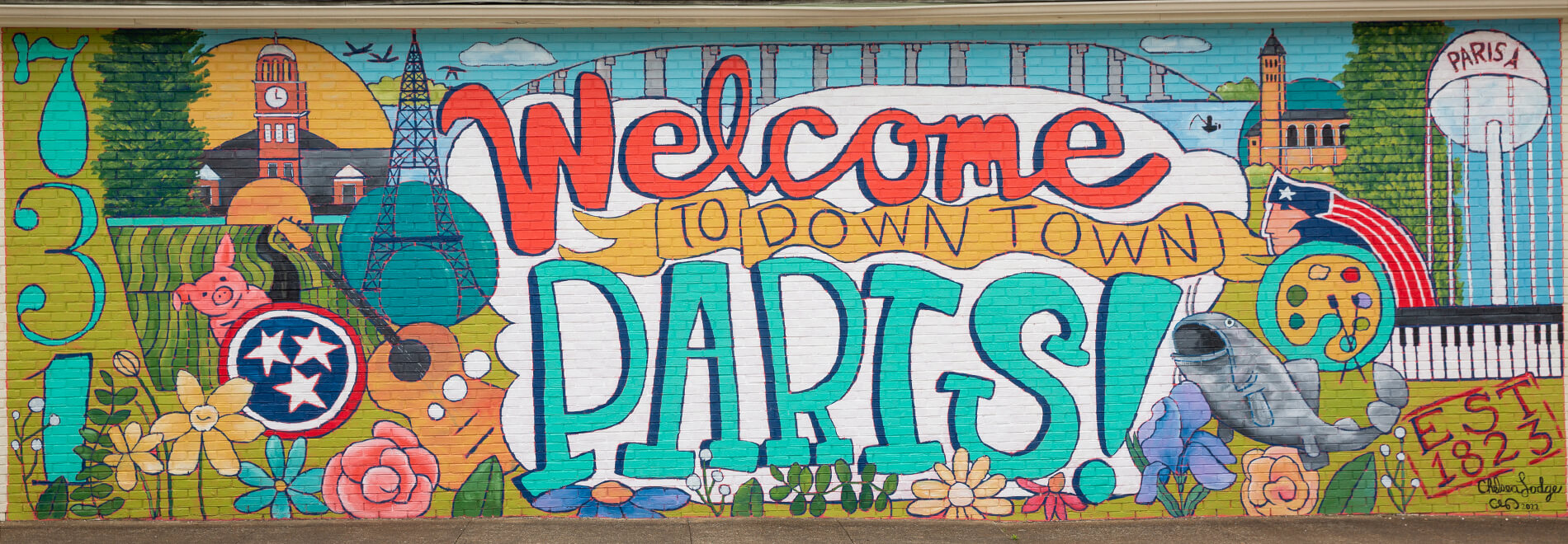 Welcome to Paris graffiti