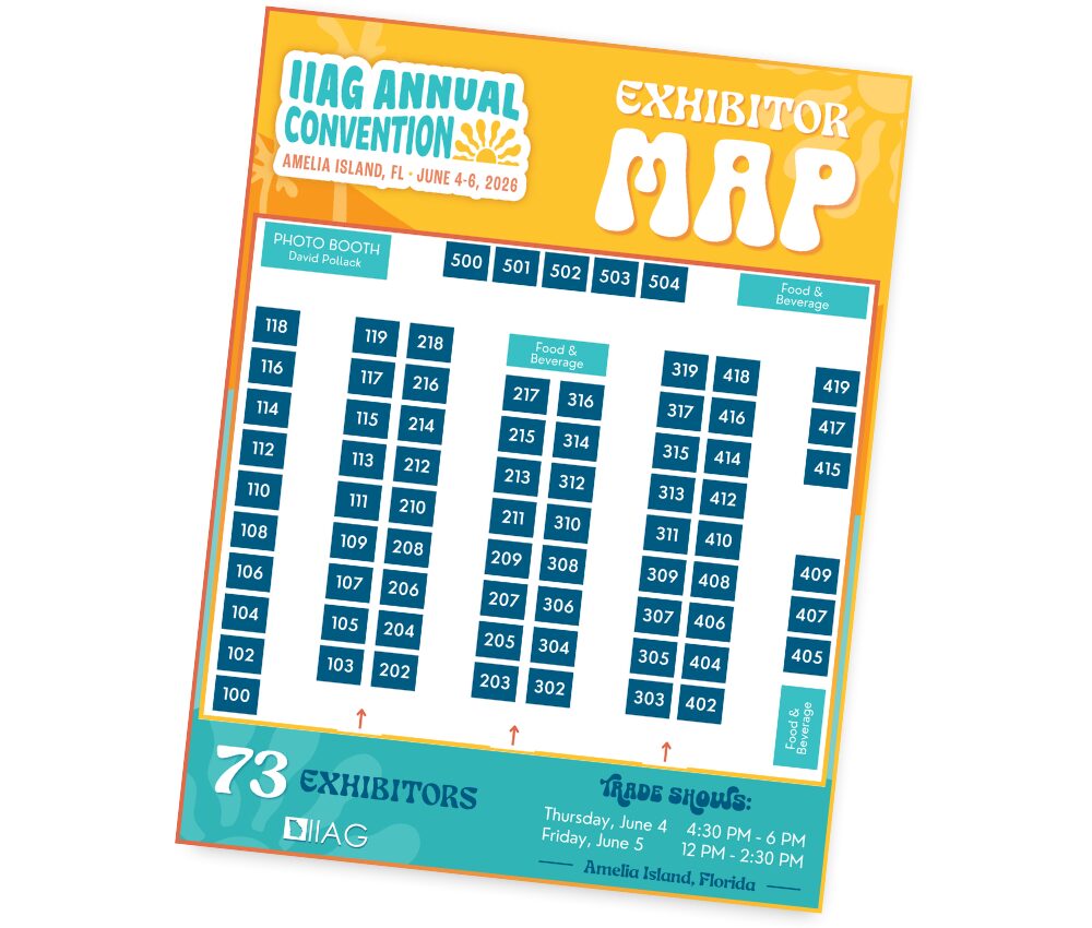 IIAG Annual Convention 2026 Exhibitor Map