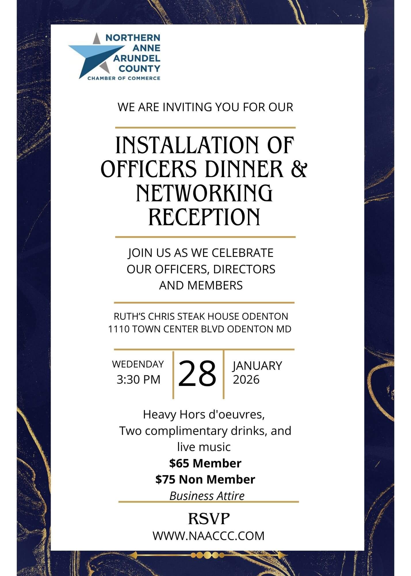 2026 iNSTALLATION OF OFFERS DINNER