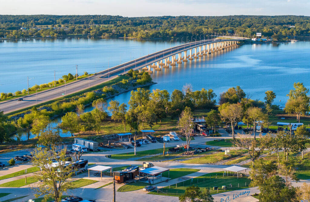 Sailboat Bridge and RV camps