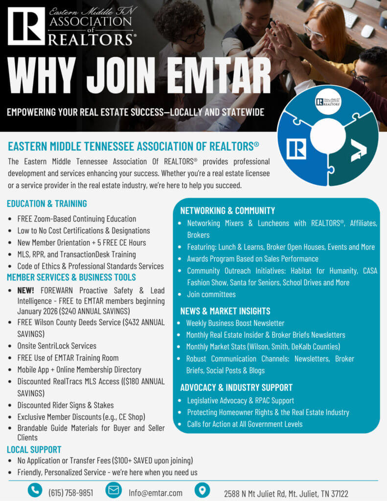 WHY JOIN EMTAR &amp; TENNESSEE REALTORS® (21)