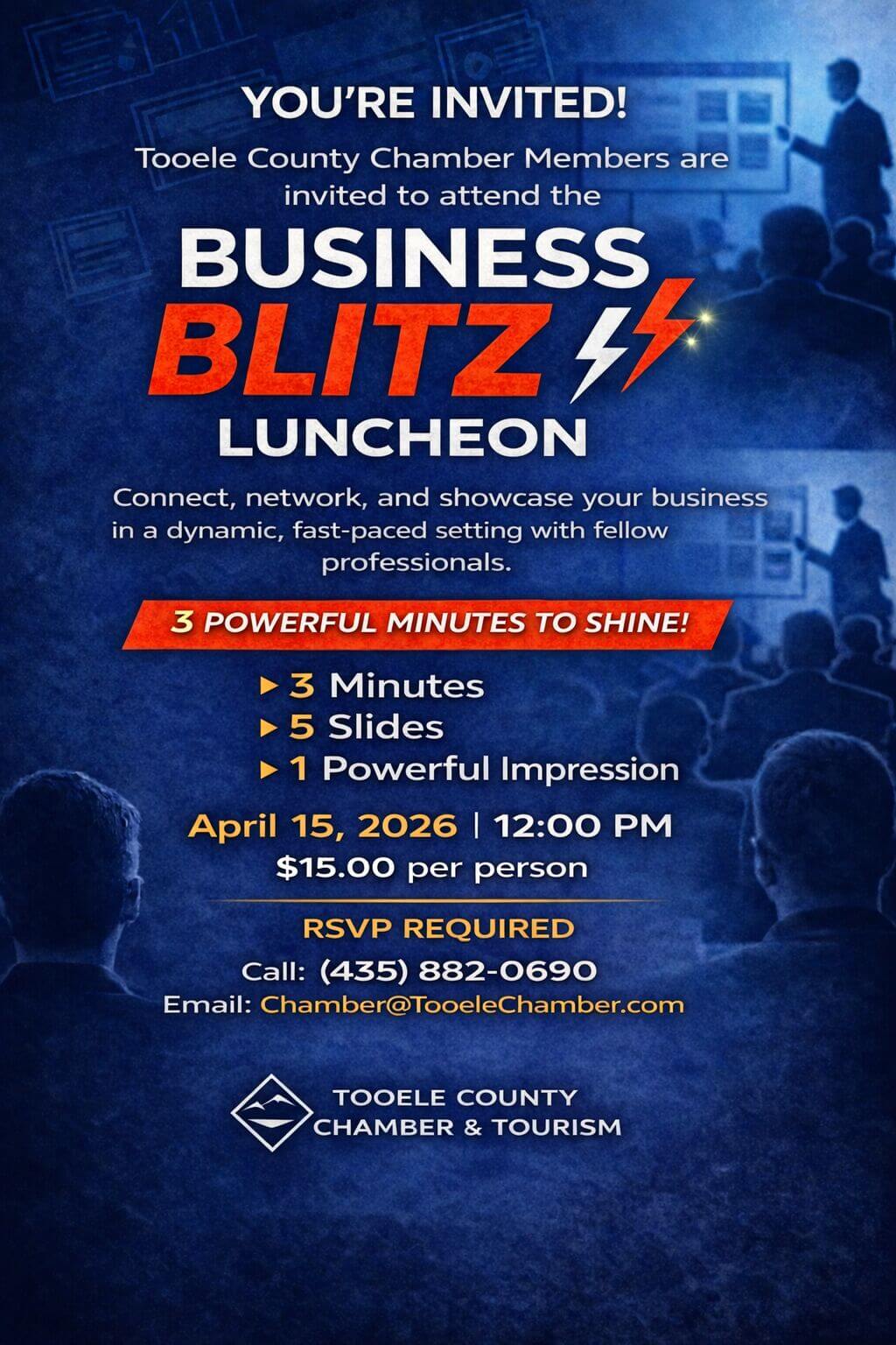 April Business Blitz Invite Flyer