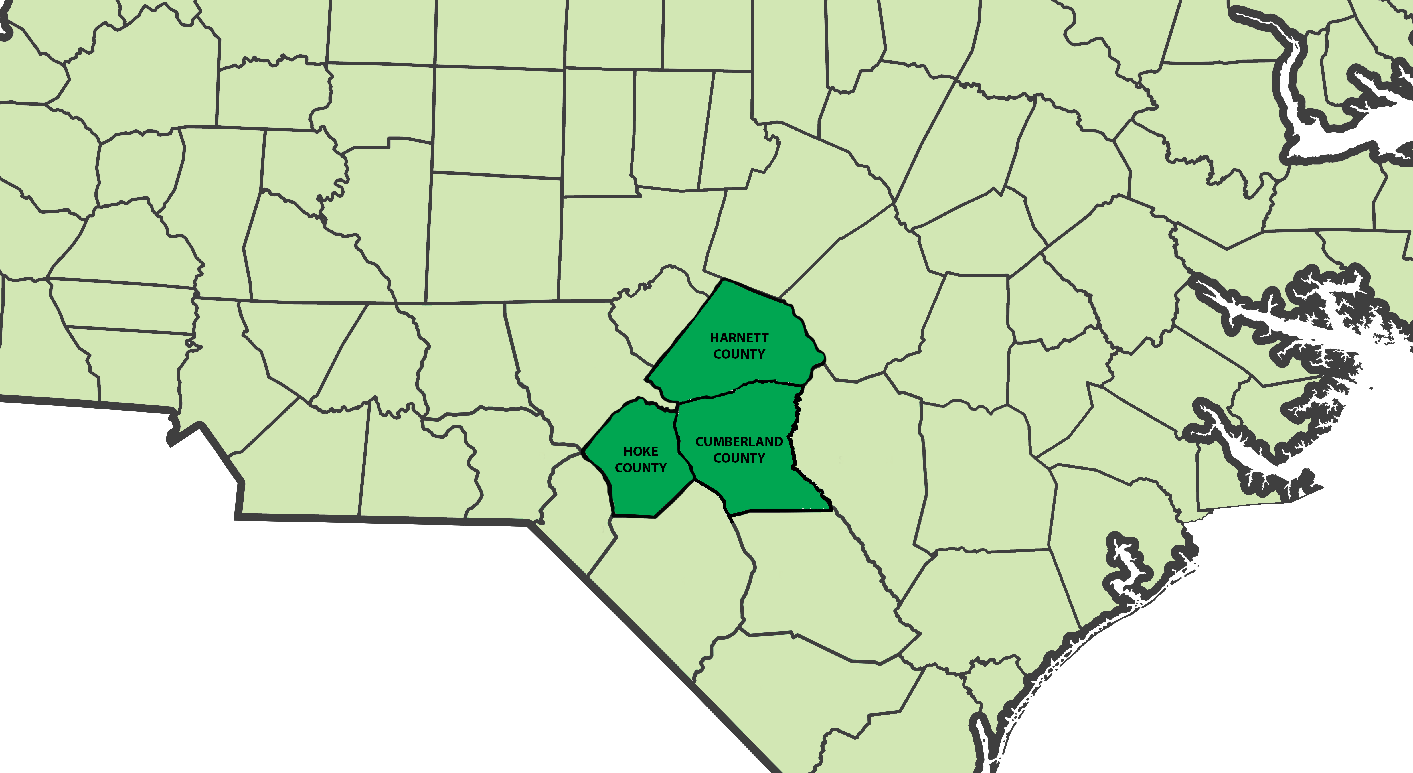 fayetteville area map