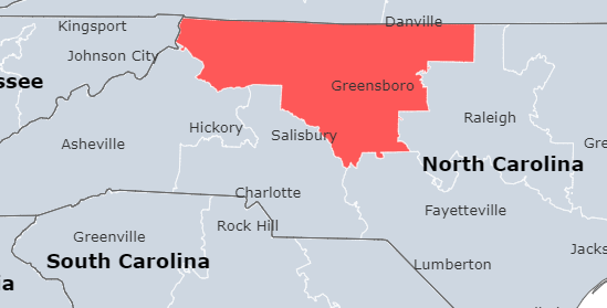 Triad Local PHCC Chapter map
