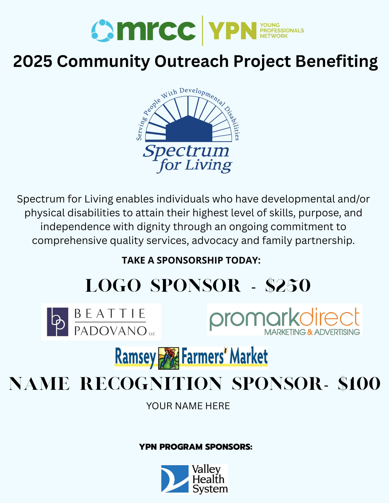 Community Outreach 2025 flyer Community Outreach 2025 flyer