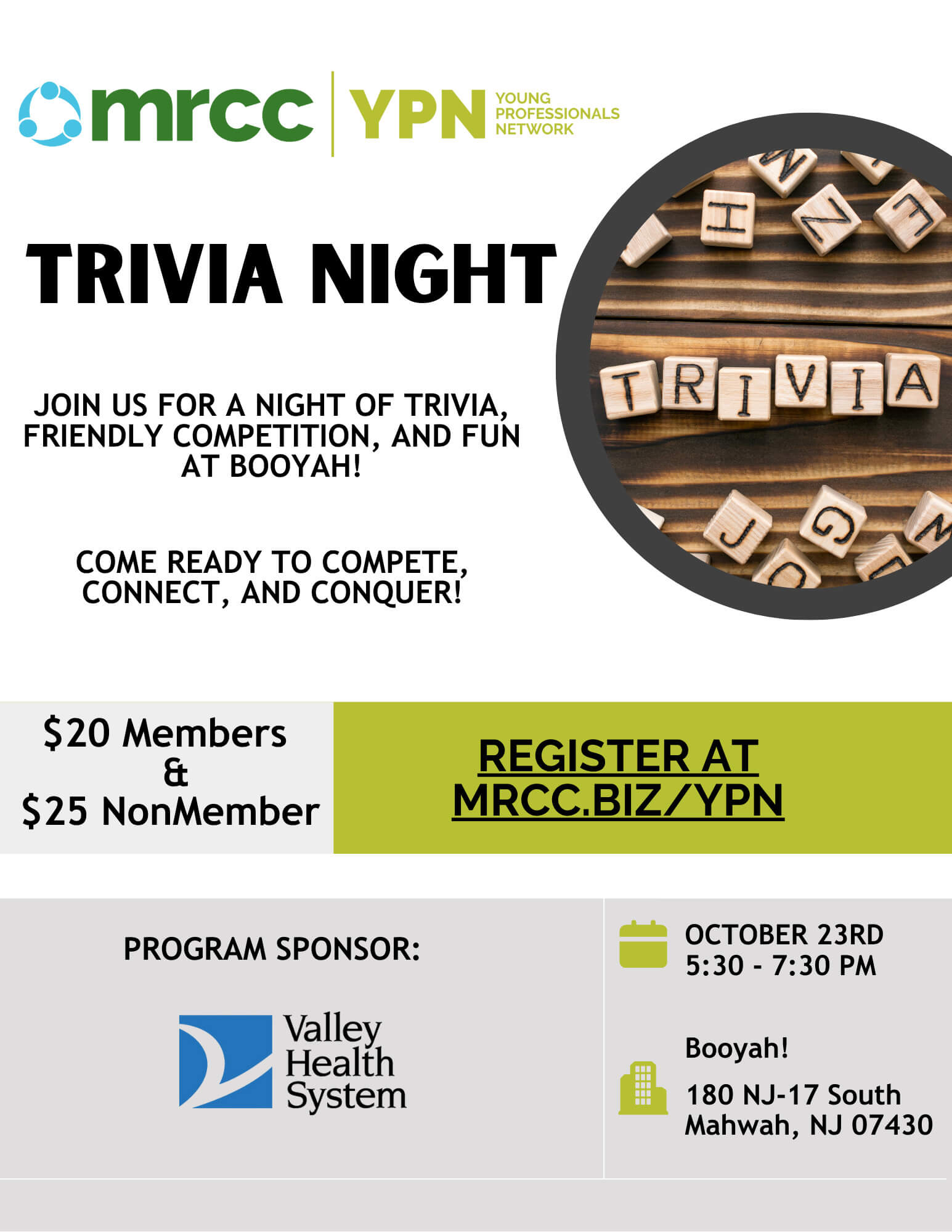 YPN - TRIVIA NIGHT 2025 - FLYER