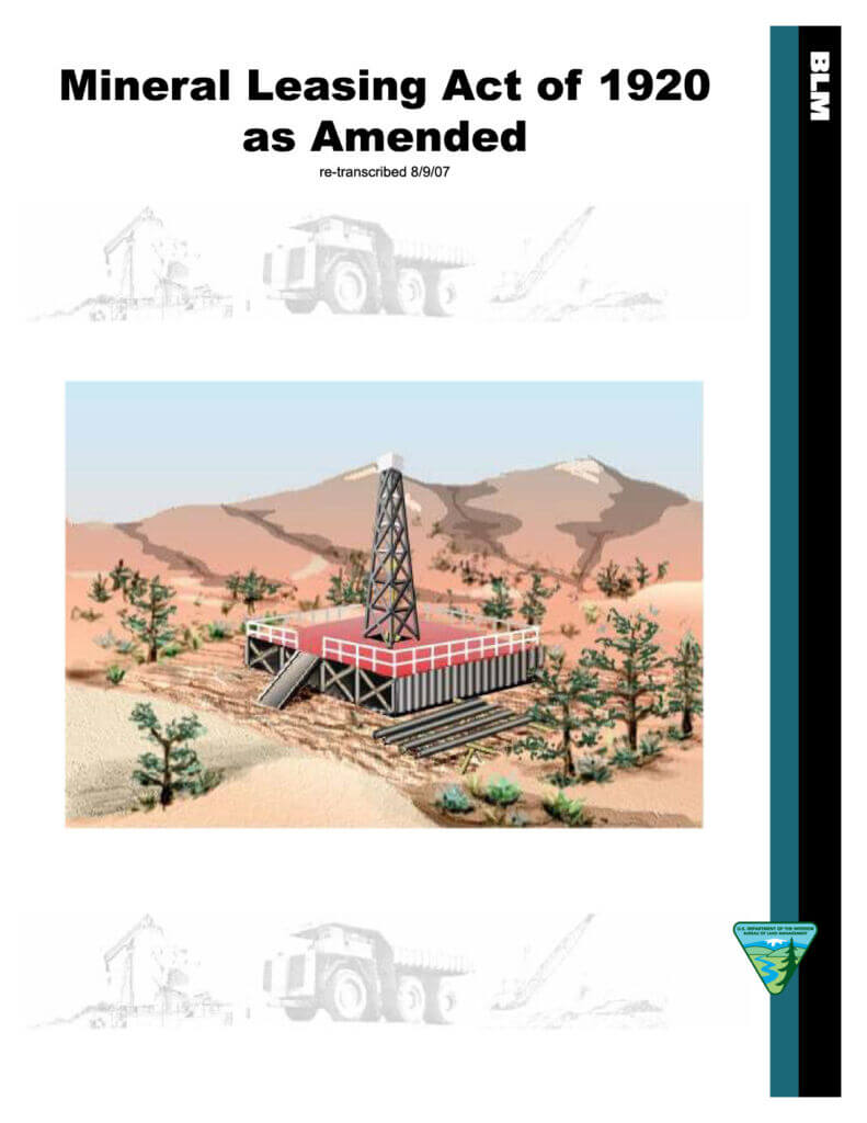 BLM-Mineral-Leasing-Act_Cover Page BLM-Mineral-Leasing-Act_Cover Page