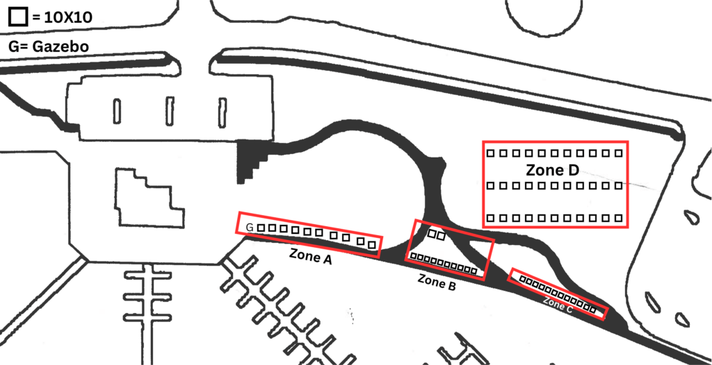 boat show vendor zone map