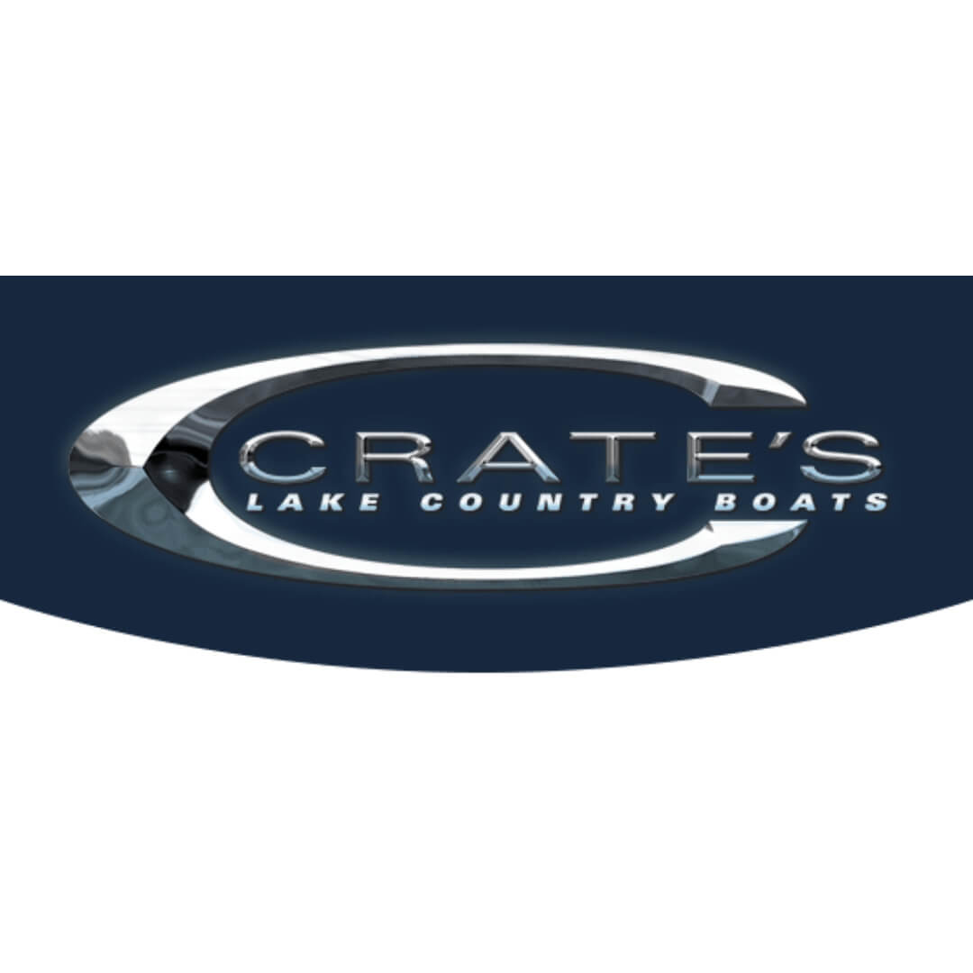 crates lake country boats logo