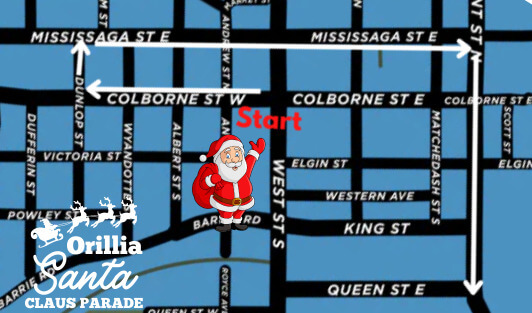 Santa Claus Parade Route 2025 - Public Santa Claus Parade Route 2025 - Public