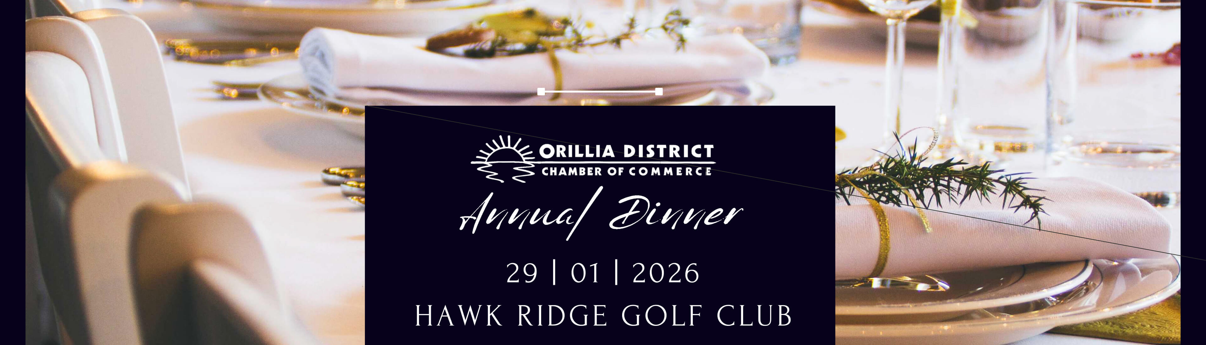 Annual Dinner Image- text overlay on tablecloth background