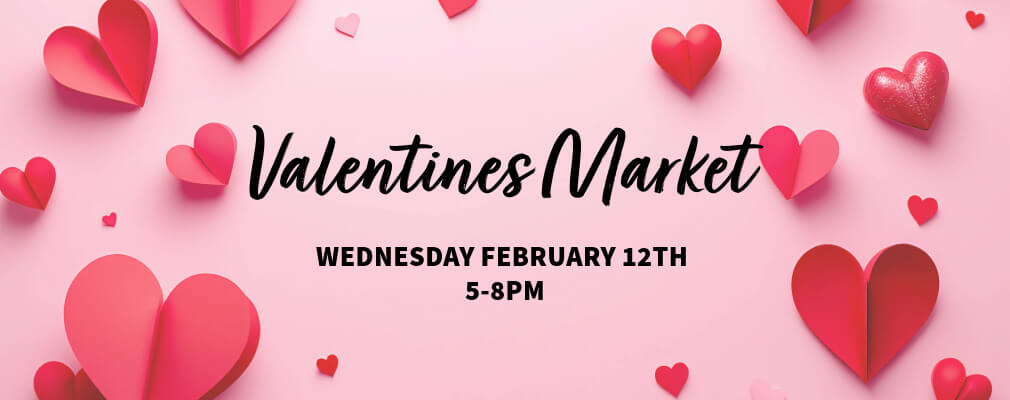 valentines market banner