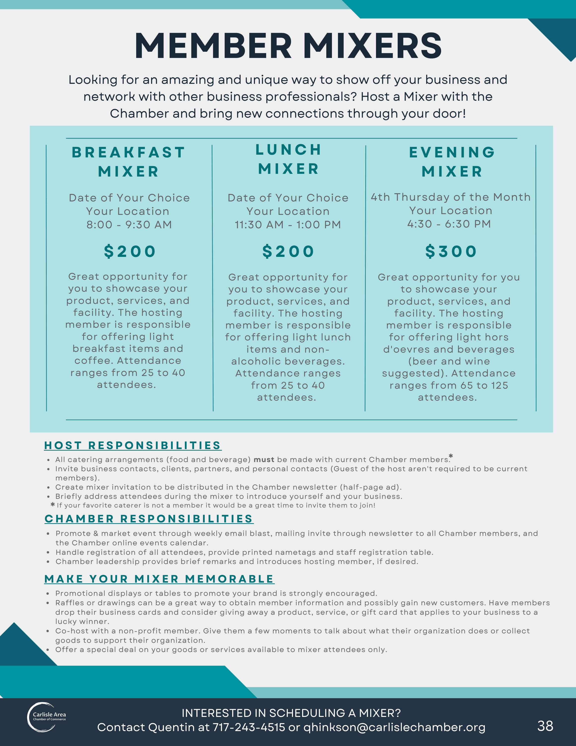 Member Mixer flyer