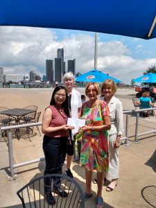 Tara Chan (Faculty of Law, University of Windsor Recipient), Sue Zanin (Past Chair, ATHENA Committee), Loretta Stoyka (Founder, ATHENA Scholarship Fund (Windsor), Lee Anne Doyle (Chair, ATHENA Committee)