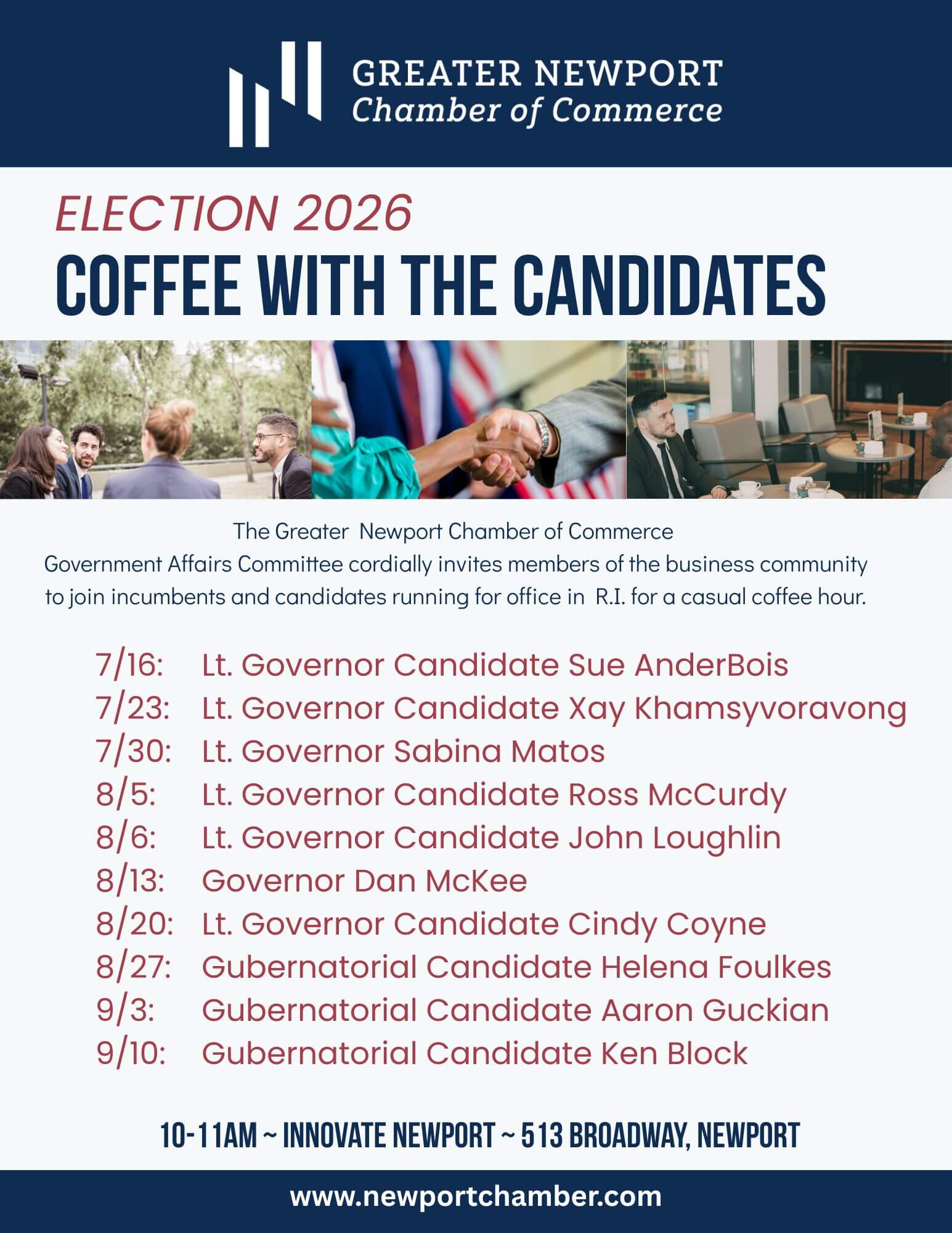 coffeewithcandidatesfull list