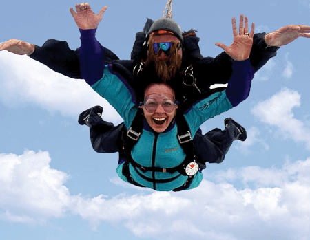 tandem skydiving