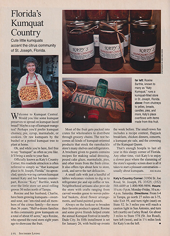 page 2FL of Southern Living 2002 with Roxine Barthle article 1