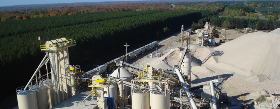 sand screening facility