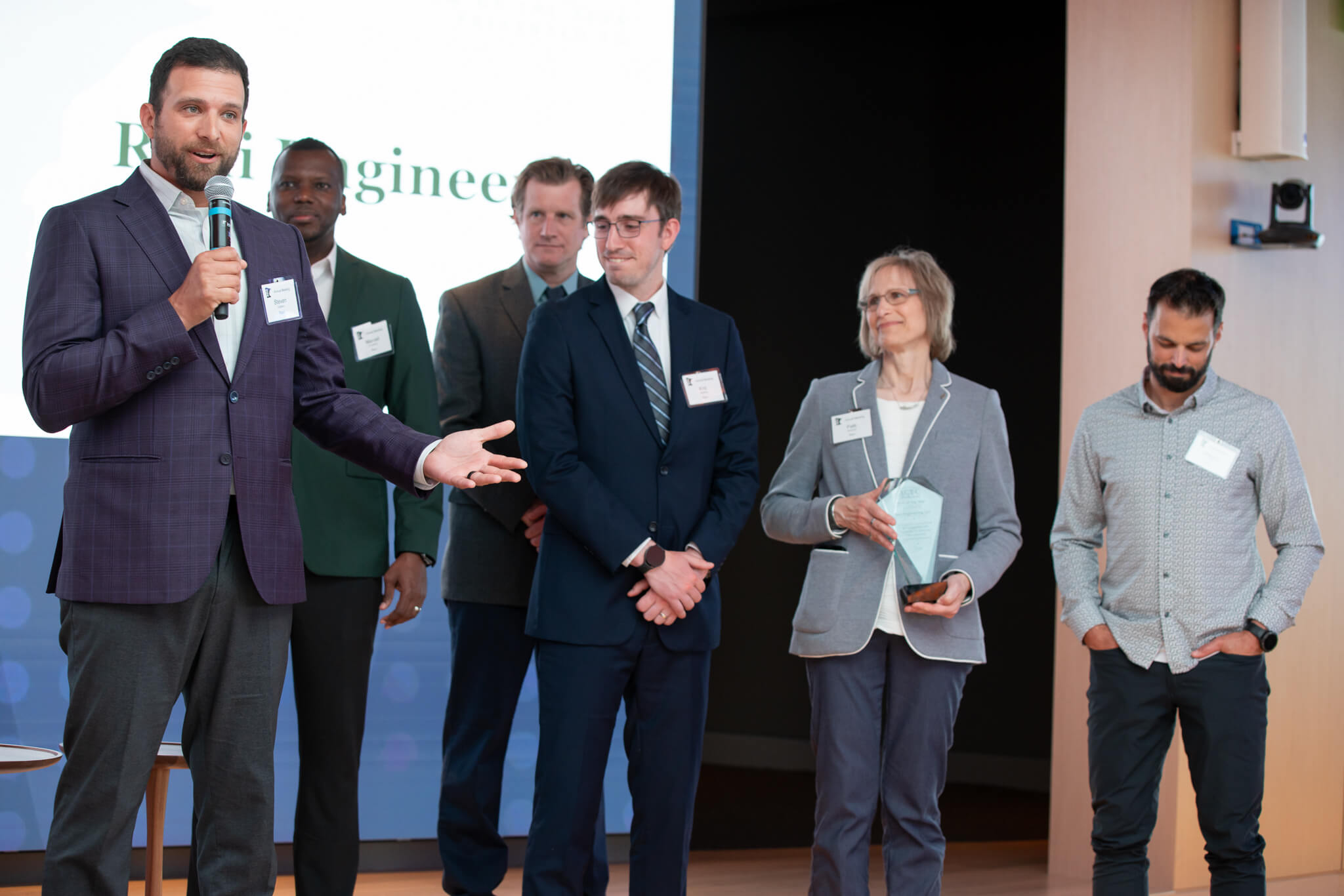 The Rani Engineering team listening to the Firm of the Year remarks