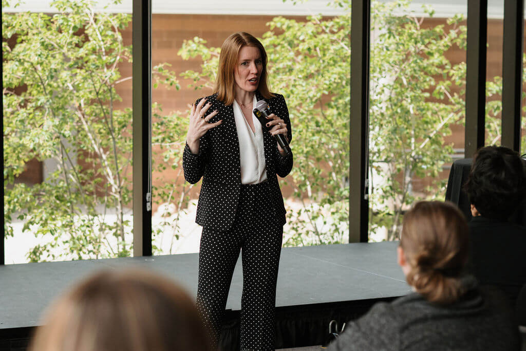 Megan Dayton leads the workforce trends breakout session