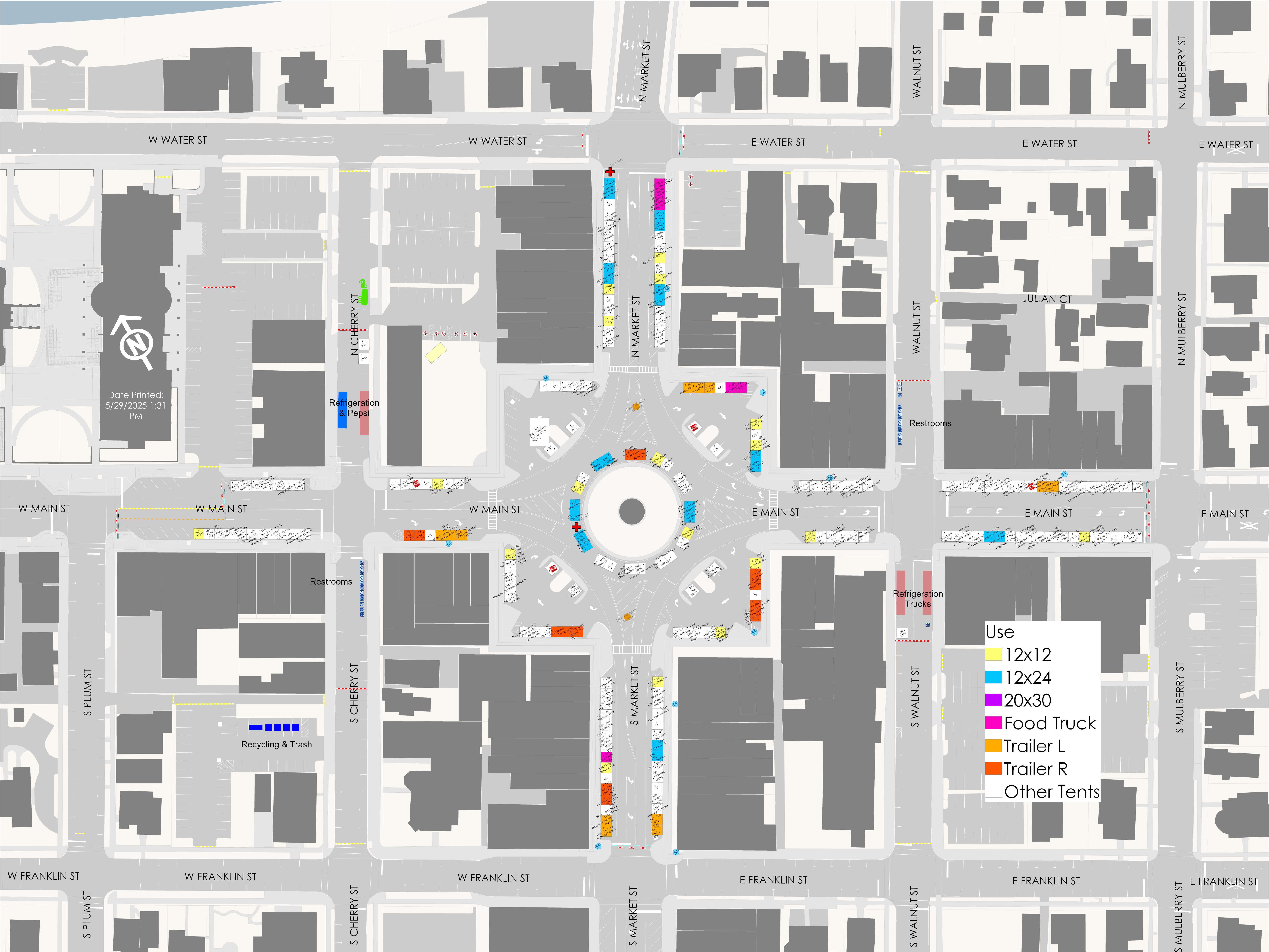 TSF 2025 Downtown Map TSF 2025 Downtown Map