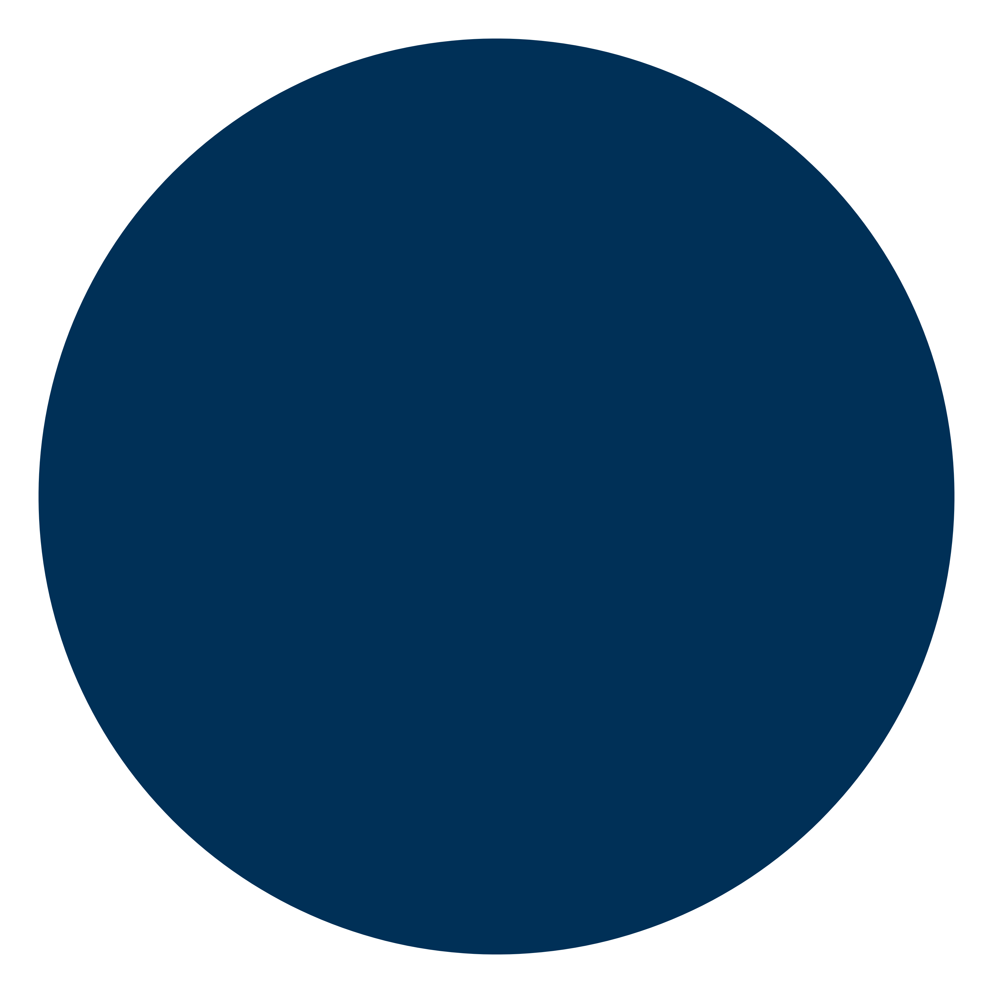 dark blue circle