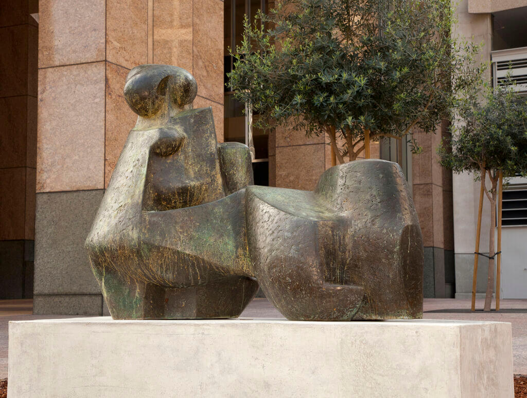 Edoardo Villa, Reclining Figure, in front of 1999 Avenue of the Stars