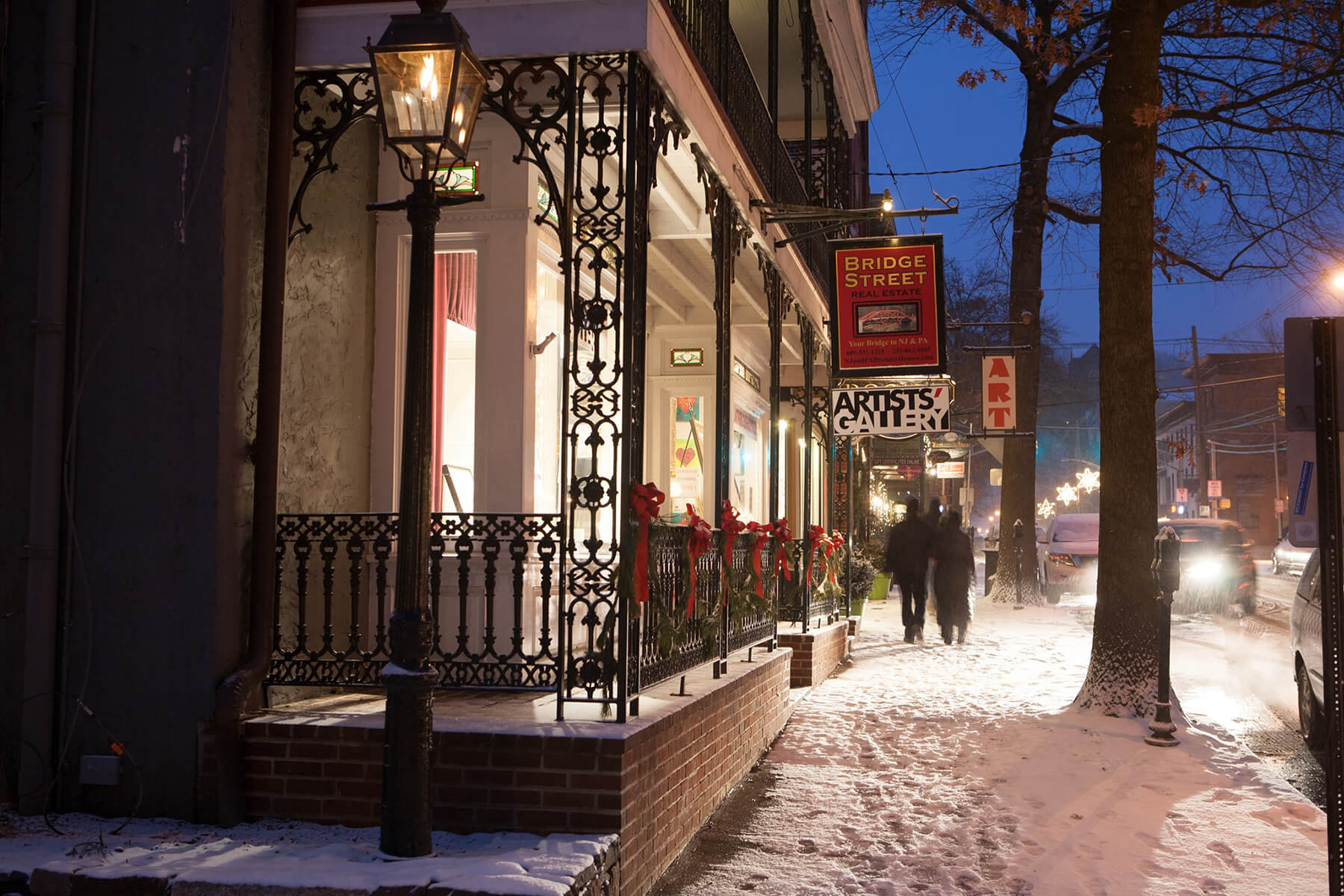 snowy street