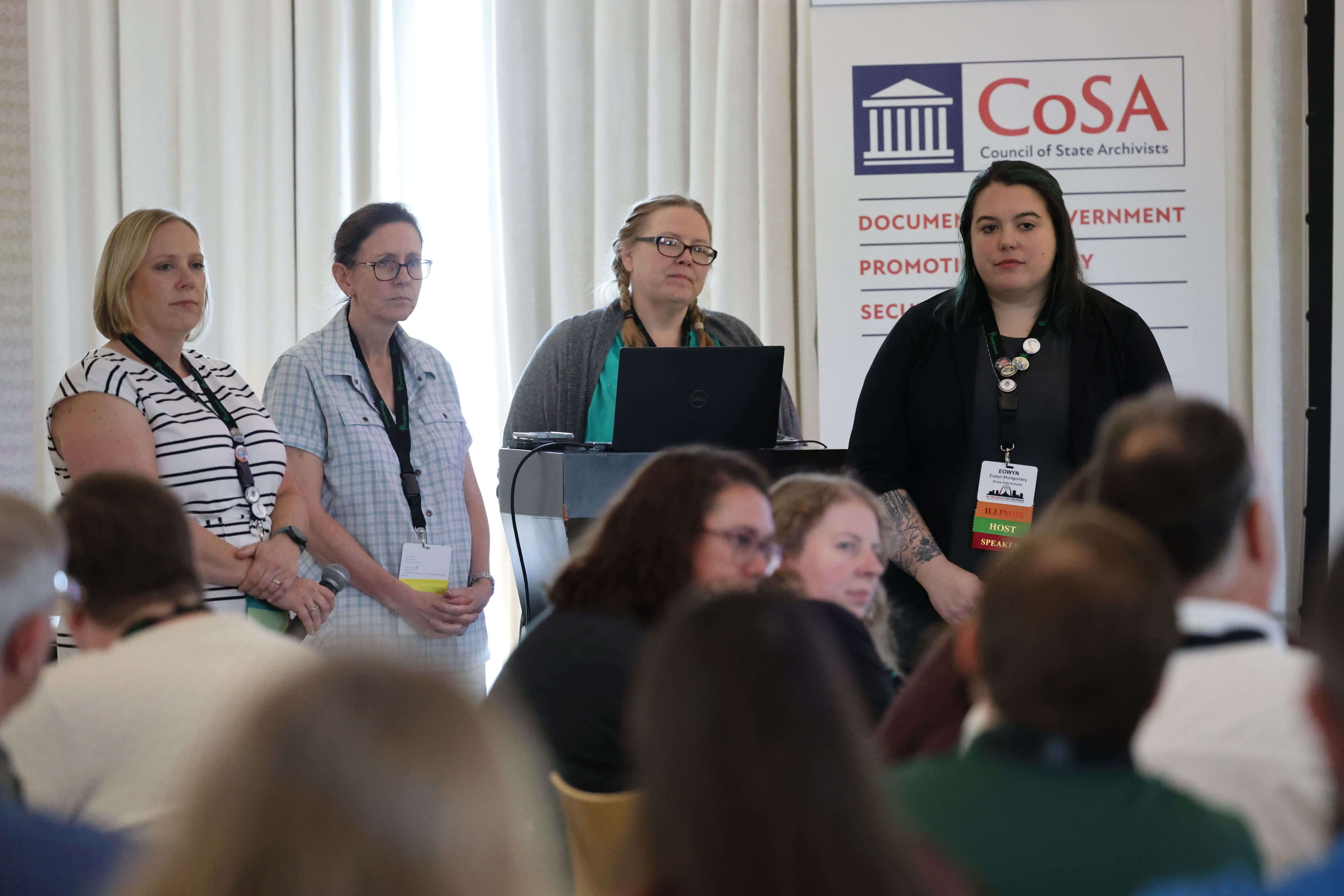 A panel addresses the audience of 2024 CoSA Annual Meeting attendees